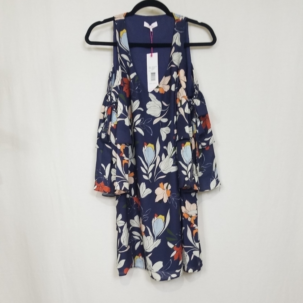 Parker Floral Shift Dress. Boho-Ruffles